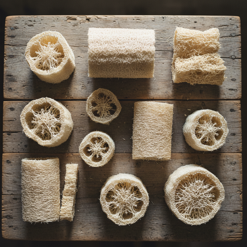 Natural dried loofah without any processing